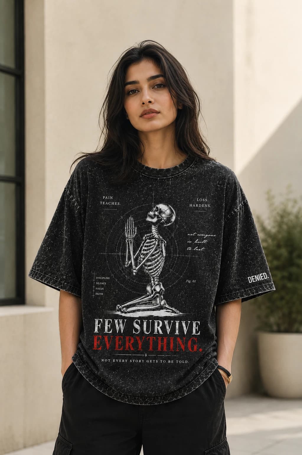 Few Survive Acid Washed Tee thumbnail 3