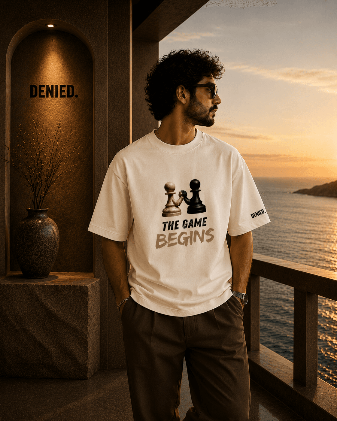 The Game Begins Oversized Tee thumbnail 2